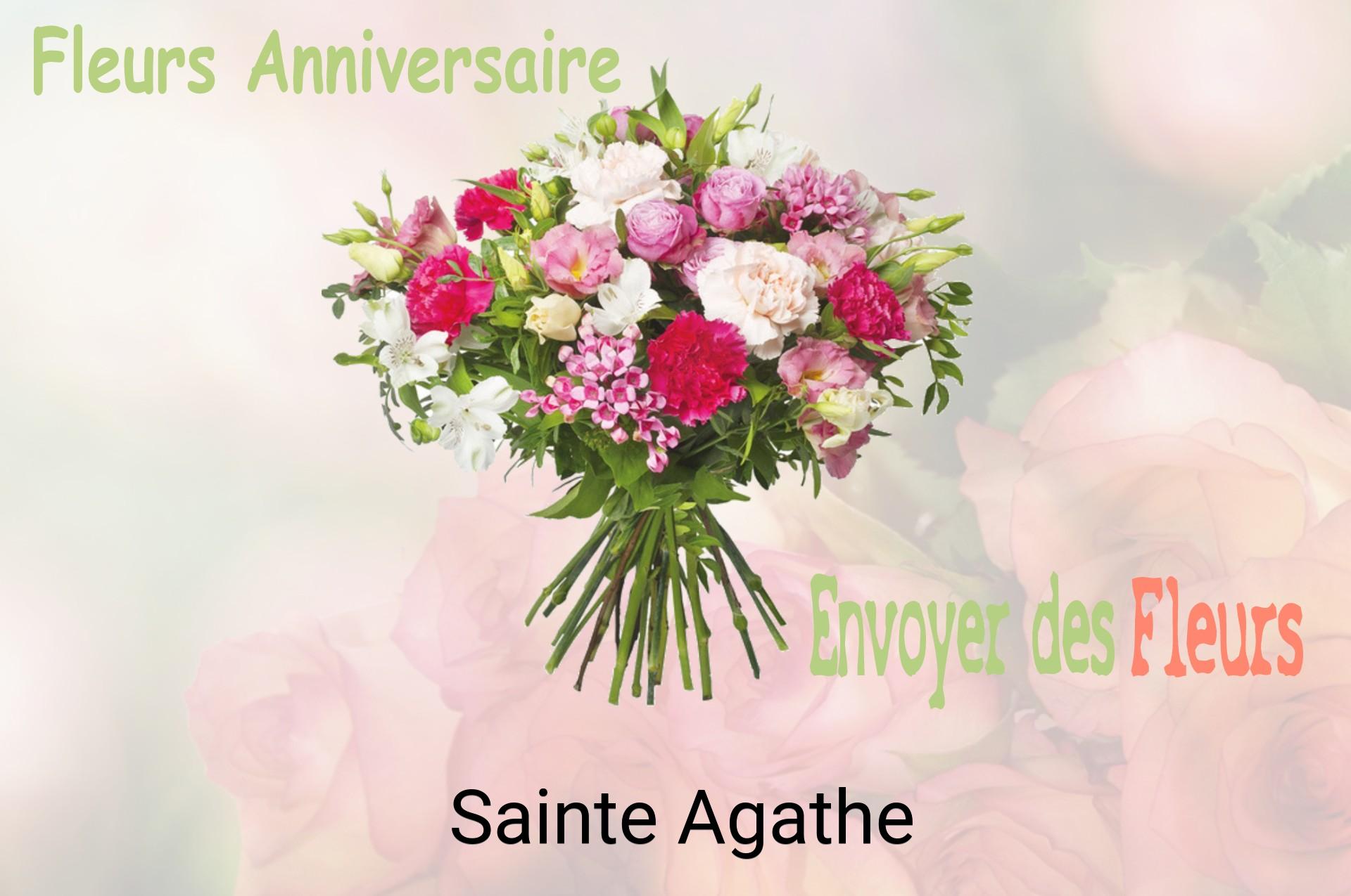 Bouquet de fleurs d’anniversaire livré à Sainte-Agathe